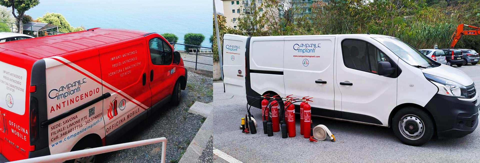 Officina mobile antincendio